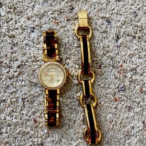 Michael Kors Watch and Bracelet  Set 🤎🤎